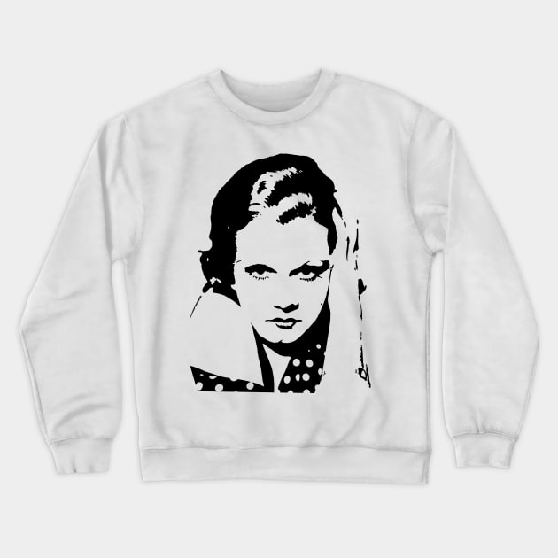 Jean Harlow Tribute Crewneck Sweatshirt by wildzerouk